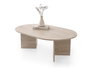 Hanah Home Mesa de Café Travertino